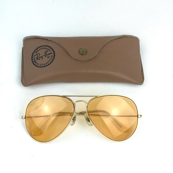Ray-Ban Other - VTG Ray Ban Aviator Sunglasses Gold Retro Oversize
